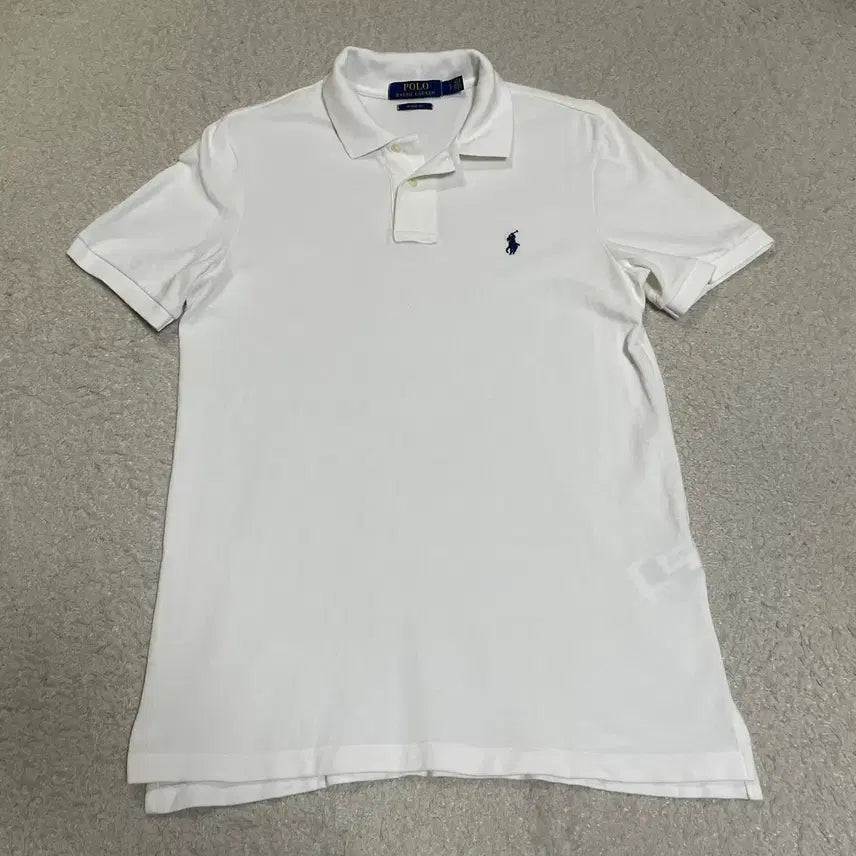 [BUNJANG] Polo Ralph Lauren White Short Sleeve Polo Shirt / 폴로 랄프로렌 화이트 반팔 카라티