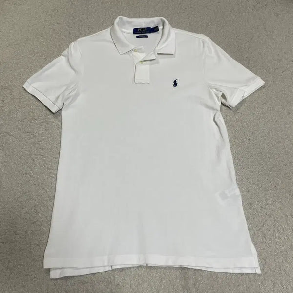 [BUNJANG] Polo Ralph Lauren White Short Sleeve Polo Shirt / 폴로 랄프로렌 화이트 반팔 카라티