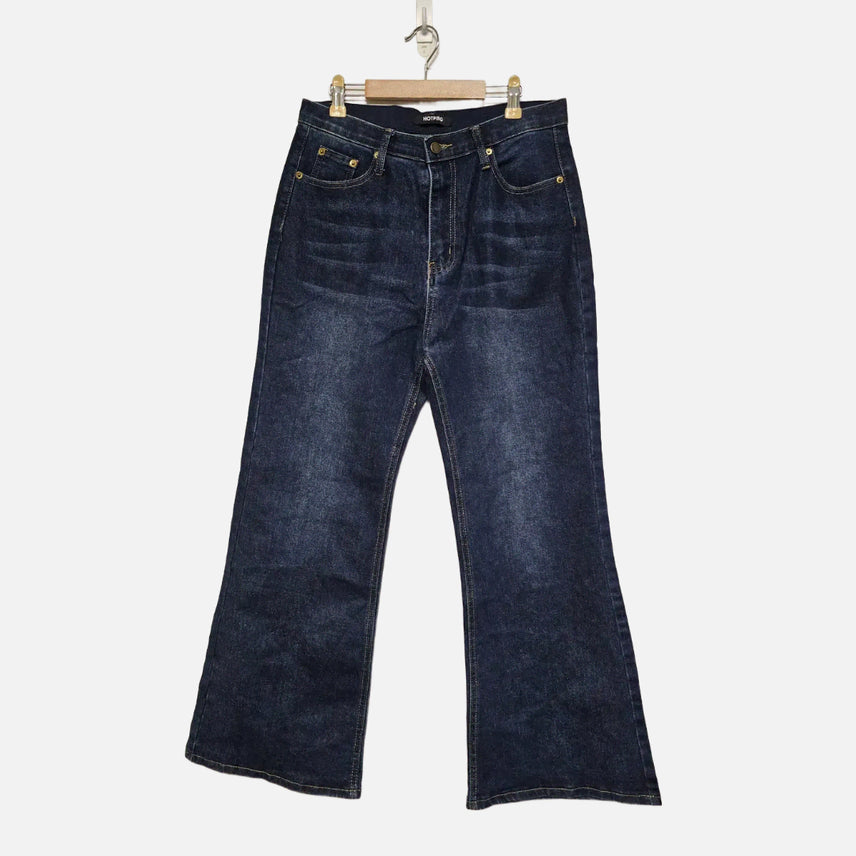[BUNJANG] Hotping Women's Wide Bootcut Jeans (XL) / 핫핑 여성 와이드 부츠컷 청바지 (XL)