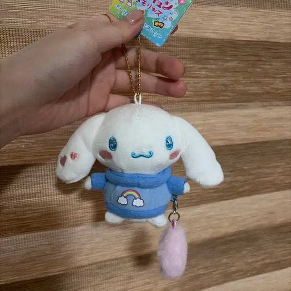 [BUNJANG] Sanrio Cinnamoroll Plush Keychain / 산리오 시나모롤 인형 키링