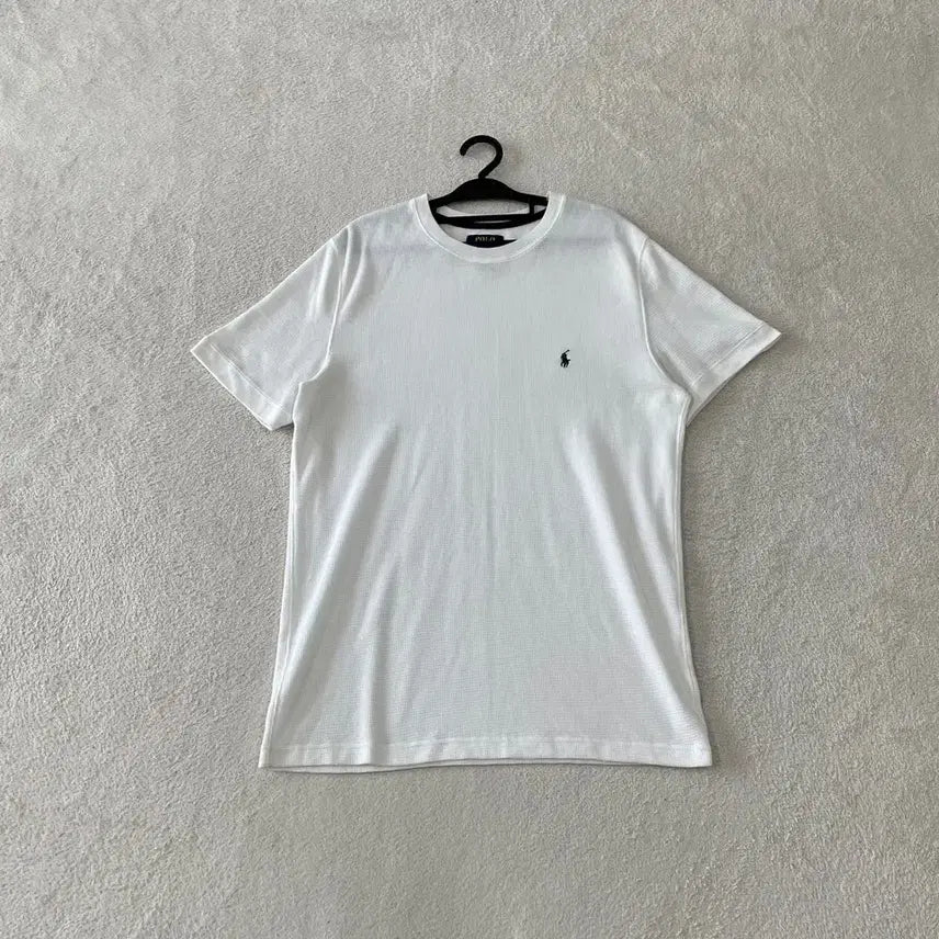 [BUNJANG] Polo Ralph Lauren Waffle Knit T-Shirt - White, Medium / M 폴로 와플 반팔니트티셔츠