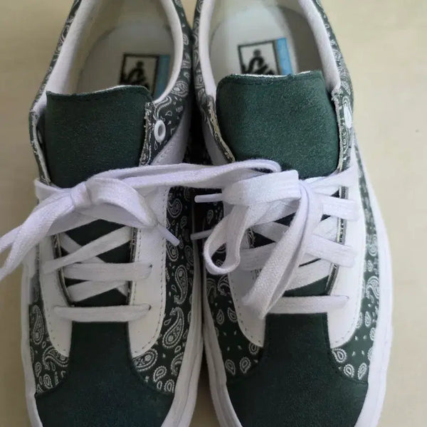 [BUNJANG] Vans Old Skool Paisley Green Sneakers / 반스 올드스쿨 페이즐리 그린
