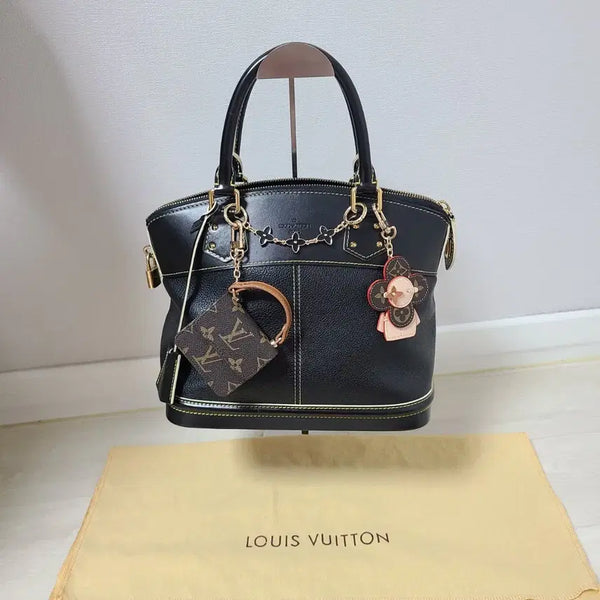 [BUNJANG] Louis Vuitton Alma BB Black Leather Handbag / 루이비통 알마 BB 블랙 토드백