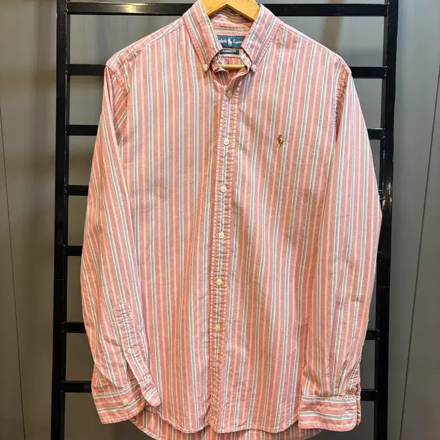 [BUNJANG] Polo Ralph Lauren Classic Fit Striped Oxford Shirt / [M] 폴로 클래식핏 스트라이프 옥스포드 셔츠 빈티지 남방 4.5