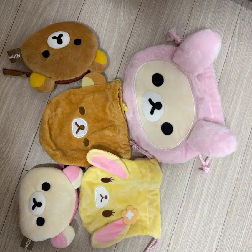 [BUNJANG] Rilakkuma Sugarbunnies Pouch Bundle Set / 리락쿠마 슈가바니즈 파우치 일괄