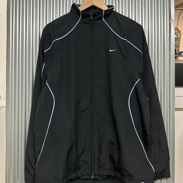 [BUNJANG] Nike Dri-FIT Black Piping Track Jacket XXL / [XXL] 나이키 NIKE DRI-FIT 테니스 블랙 파이핑 트랙 자켓
