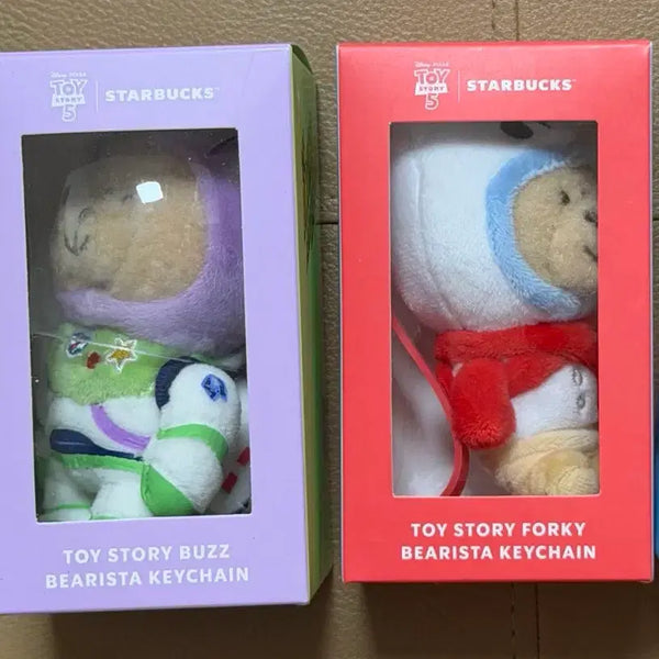 [BUNJANG] Starbucks Toy Story Bearista Keychain Bundle (Buzz, Forky) - Sealed / 미개봉일괄)스타벅스 토이스토리 베어리스타 키링 버즈 포키