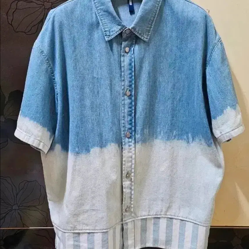 [BUNJANG] System Homme Denim Short-Sleeve Shirt Size 100 / 시스템옴므 데님 반팔 100사이즈