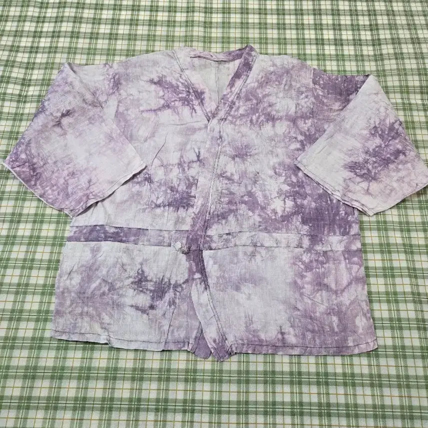 [BUNJANG] Ramie Dyeing Improved Hanbok Jacket / 43ㅡ모시 나염 개량저고리 ㅡ66ㅡ77