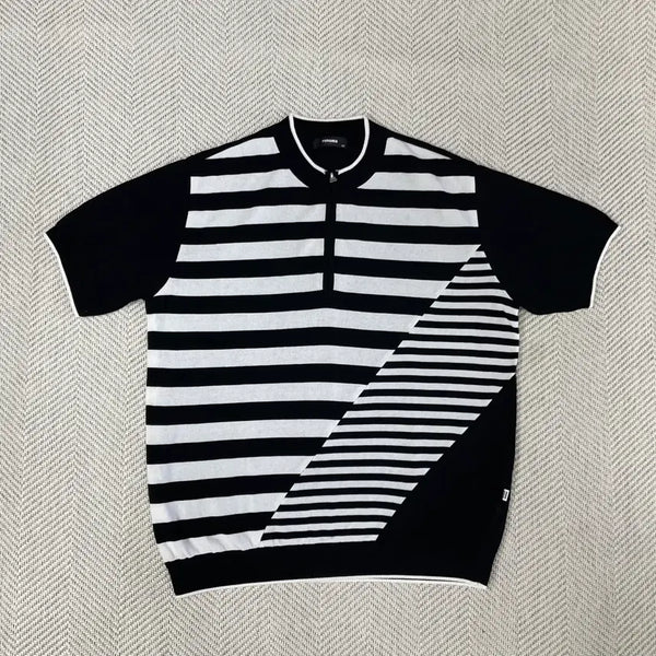 [BUNJANG] Renoma Striped Short Sleeve Knit Size 105 / 레노마 스트라이프 반팔 니트 105