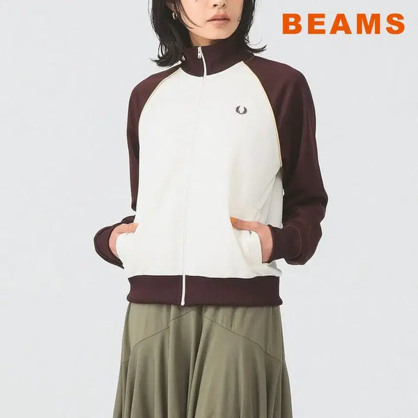 [BUNJANG] BEAMS Ray x Fred Perry Color Block Track Jacket / 빔즈 레이 프레드페리 컬러블록 트랙 자켓