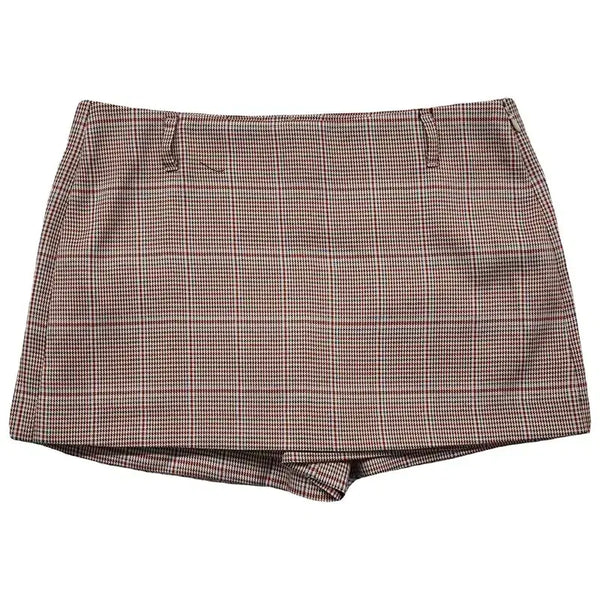 [BUNJANG] Untold Label Check Brown Mini Skirt - M / [새상품] 언톨드레이블 체크 브라운 미니스커트 M