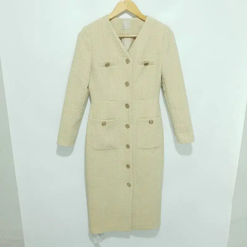 [BUNJANG] NYMPH Tweed Long Dress / NYMPH 트위드 롱 원피스 F_M2323