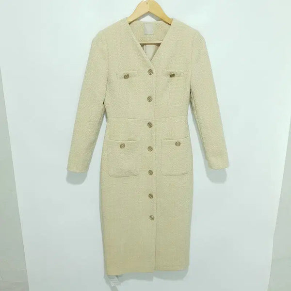 [BUNJANG] NYMPH Tweed Long Dress / NYMPH 트위드 롱 원피스 F_M2323
