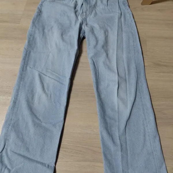 [BUNJANG] Zara Light Wash Wide Leg Denim Pants / 자라 연청 와이드 데님 팬츠