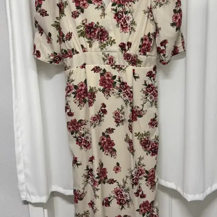[BUNJANG] Floral Pattern Long Dress / 플라워 패턴 롱 원피스