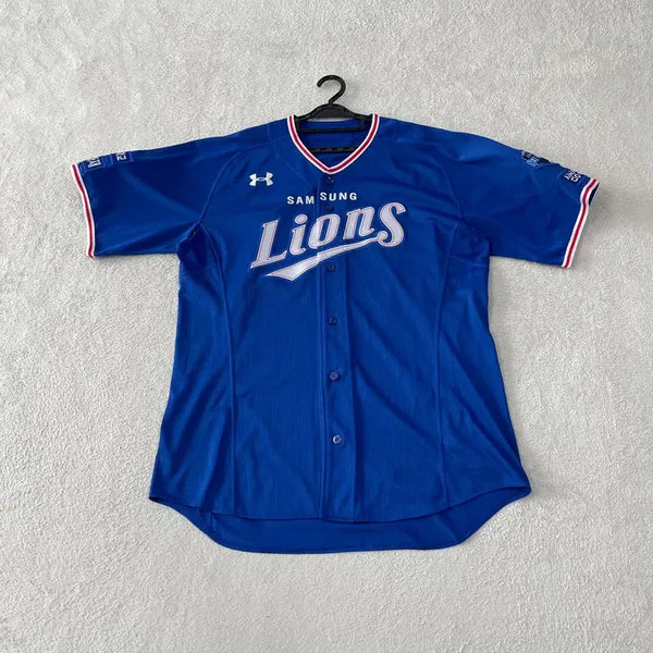[BUNJANG] Samsung Lions Under Armour Player Issued Uniform XXL / 삼성라이온즈 언더아머 선수지급용 유니폼 110