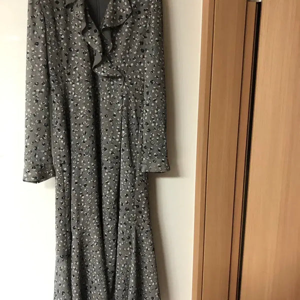 [BUNJANG] Sisley Leopard Print Ruffled Maxi Dress / 시슬리 39만원대 레오파드 호피 프릴 롱 원피스 드레스