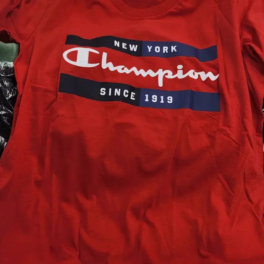 [BUNJANG] Champion New York Short Sleeve T-Shirt Red Small / (새상품) 챔피언 뉴욕 반팔티 레드  S(스몰) 사이즈