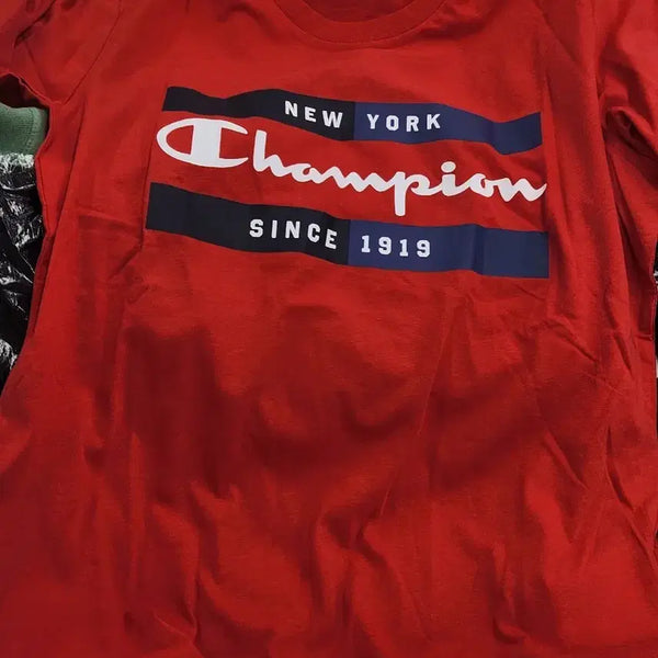 [BUNJANG] Champion New York Short Sleeve T-Shirt Red Small / (새상품) 챔피언 뉴욕 반팔티 레드  S(스몰) 사이즈