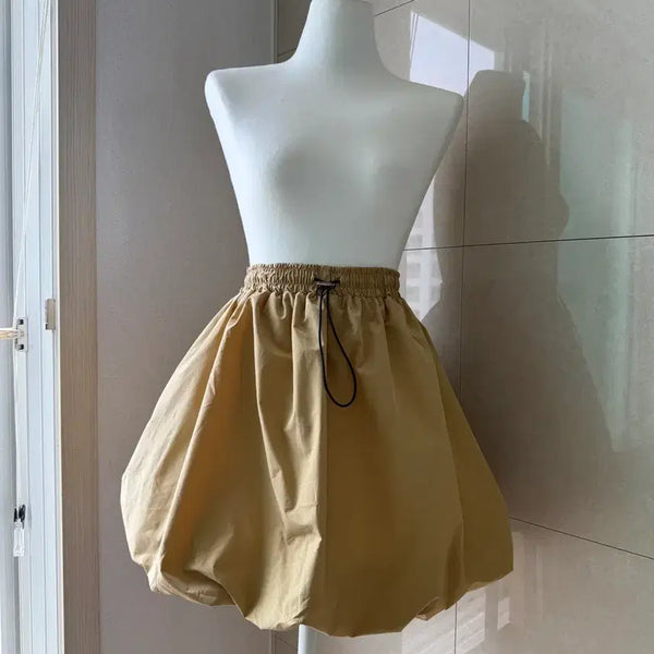 [BUNJANG] Balloon Mini Skirt - Beige / (새상품) 벌룬 미니 스커트 베이지