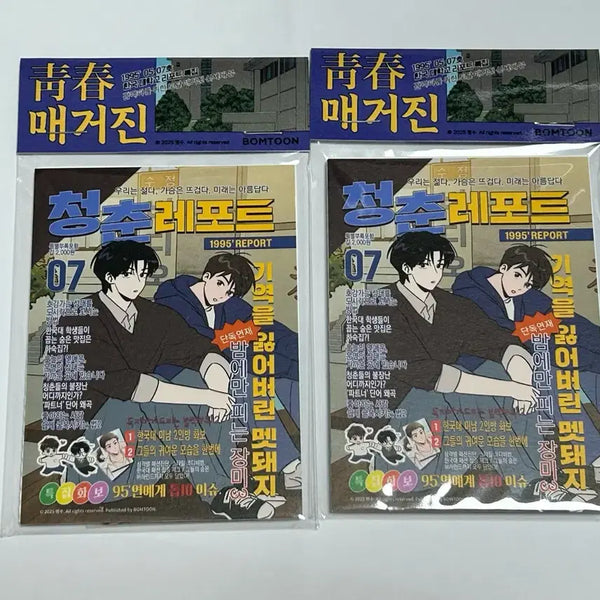 [BUNJANG] SEVENTEEN 1995 Youth Report Youth Magazine Sticker Set (Sealed) / 1995 청춘 레포트 청춘 매거진 스티커 세트 미개봉