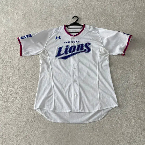 [BUNJANG] Samsung Lions Under Armour Player-Issued Authentic Baseball Jersey XXL / 삼성라이온즈 언더아머 선수지급용 유니폼 110