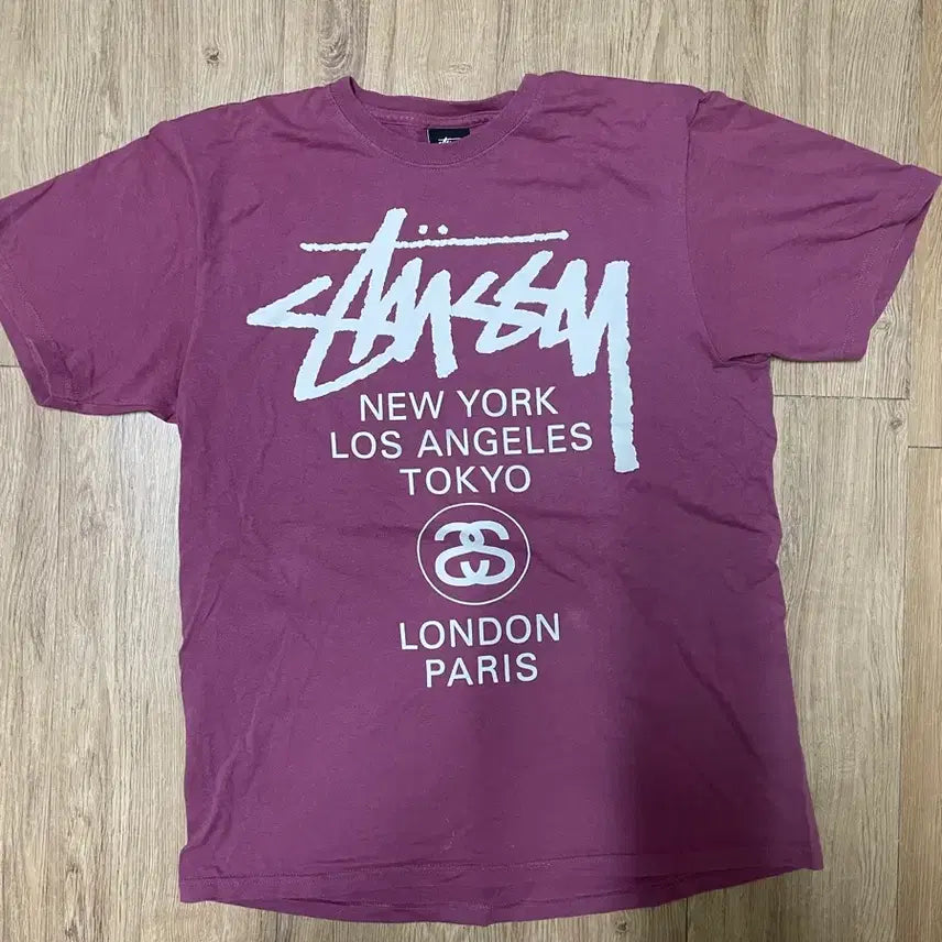 [BUNJANG] Stussy World Tour T-Shirt / 스투시 월드투어 베리