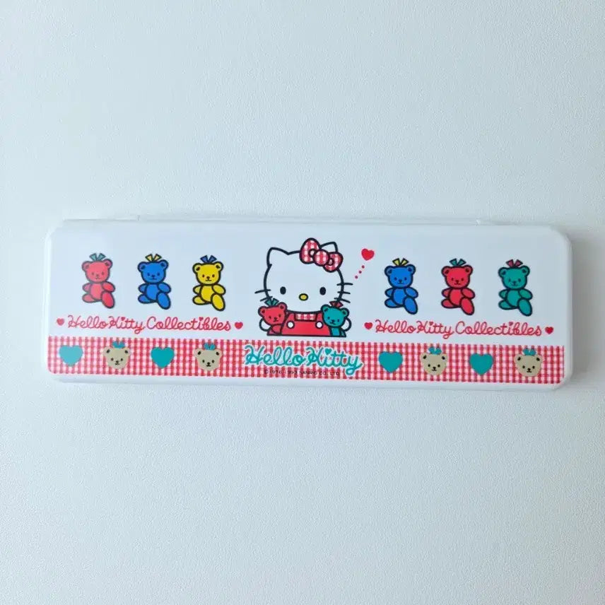 [BUNJANG] Classic Kitty Pencil Case & Stationery Set / 무배) 고전키티 필통 필기구 세트