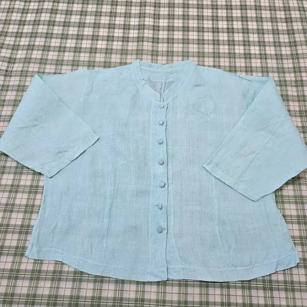 [BUNJANG] Linen Button Shirt / 43ㅡ모시  싸게단추 셔츠ㅡ66ㅡ77