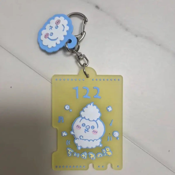 [BUNJANG] Chiikawa Onsen Usagi Rubber Keychain / 치이카와 쿠지 온천 우사기 고무 키링