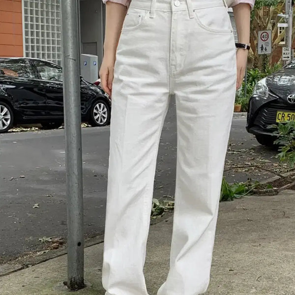 [BUNJANG] Edmore Natural Straight Pants Ivory S / 에드모어 내추럴 레직기 팬츠 아이보리 S