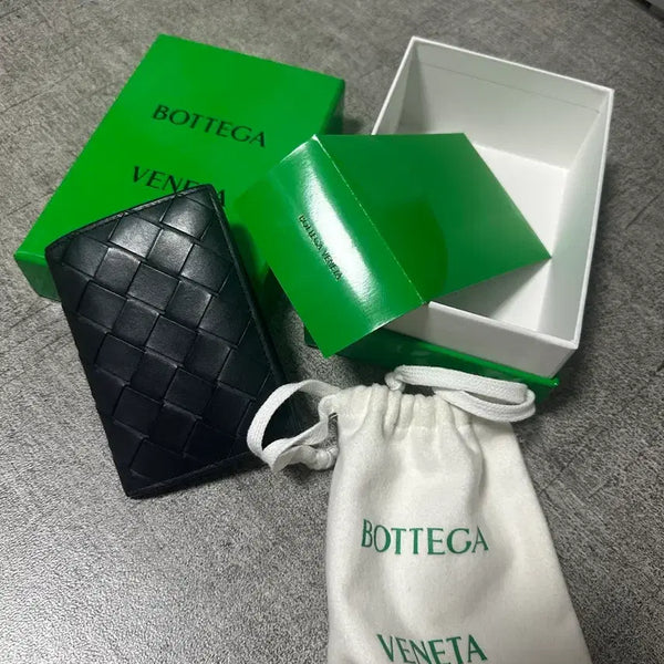 [BUNJANG] Bottega Veneta Black Bi-Fold Card Holder / 보테가베네타 카드지갑 블랙