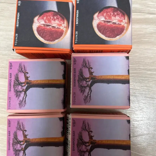 [BUNJANG] Tone28 Grapefruit Body Wash S23 & Baobab Perfume Shampoo Bar S19 Set / 총3개)톤28 자몽 바디워시 S23 1개+바오밥 퍼퓸 샴푸바 S19 2개