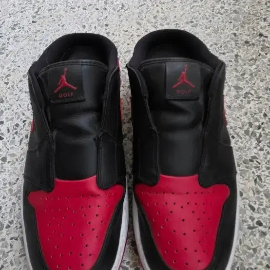 [BUNJANG] Air Jordan 1 Golf Mule 'Bred' (280) / [정품] 에어 조던 1 골프 뮬 '브레드' (Bred) 280