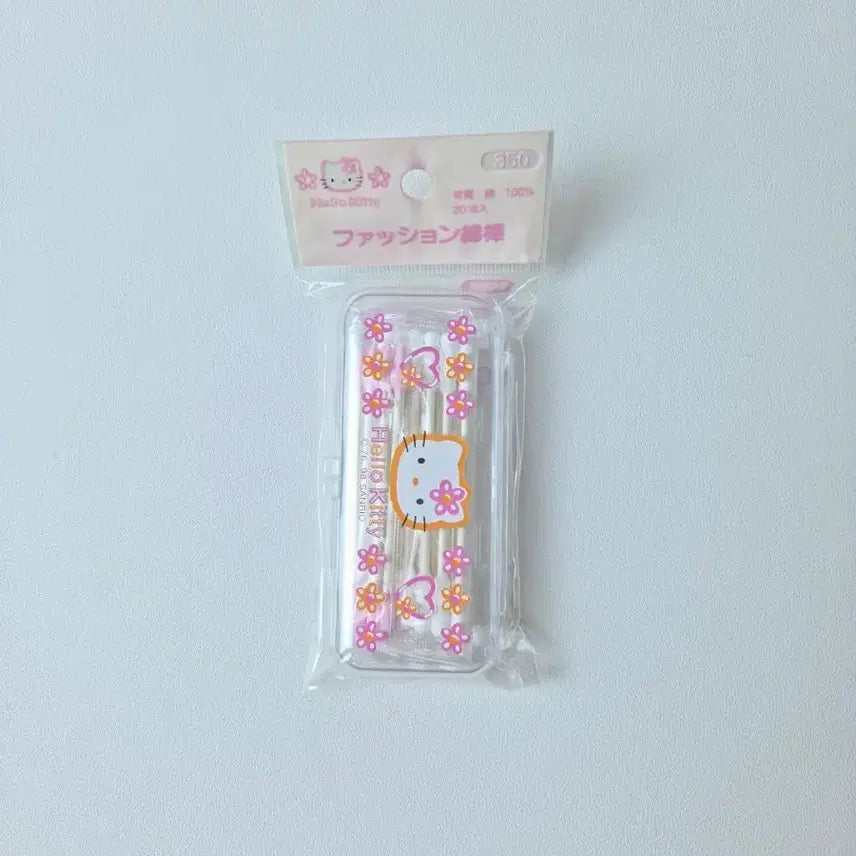 [BUNJANG] Vintage Kitty Cotton Swab Case / 무배) 고전키티 면봉 케이스