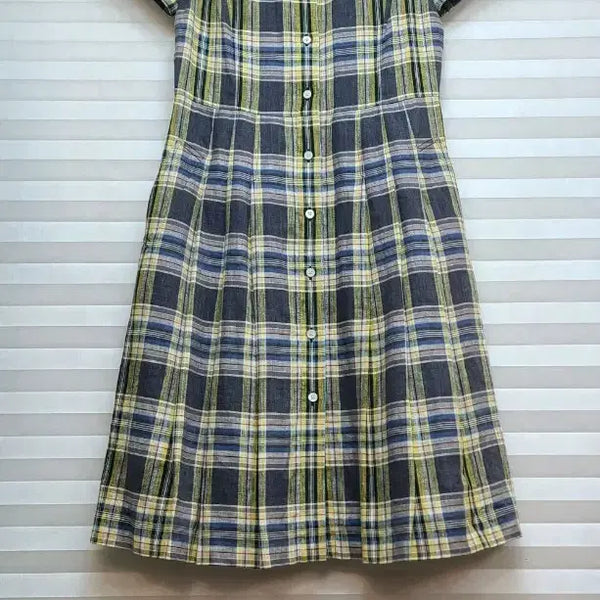 [BUNJANG] Beanpole Linen Check Dress / 빈폴> 린넨 체크 원피스