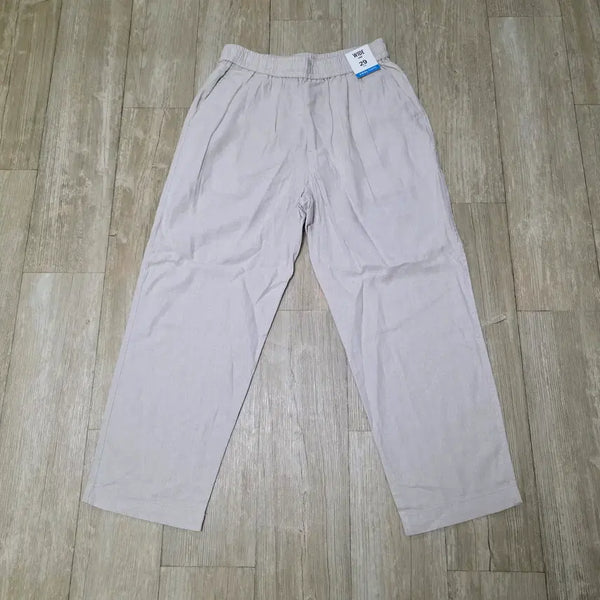 [BUNJANG] TOPTEN Linen Wide Crop Pants / 탑텐 리넨 와이드 크롭 팬츠