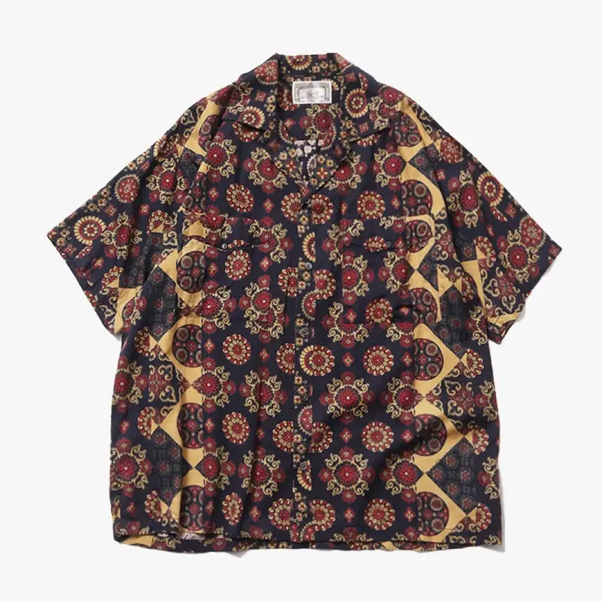 [BUNJANG] Freak Store Batik Pattern Open Collar Shirt / 프릭스스토어 바틱패턴 셔츠