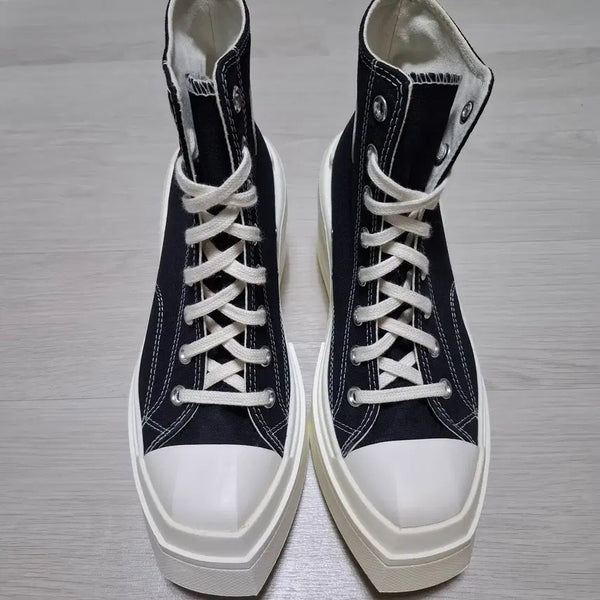 [BUNJANG] Converse Deluxe Wedge Heel Black/White Size 250 / 컨버스 디럭스 웨지힐 블랙/화이트 250 사이즈