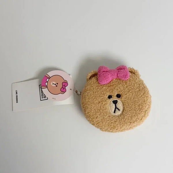 [BUNJANG] Line Friends Brown Coin Purse / 라인프렌즈 브라운 동전지갑