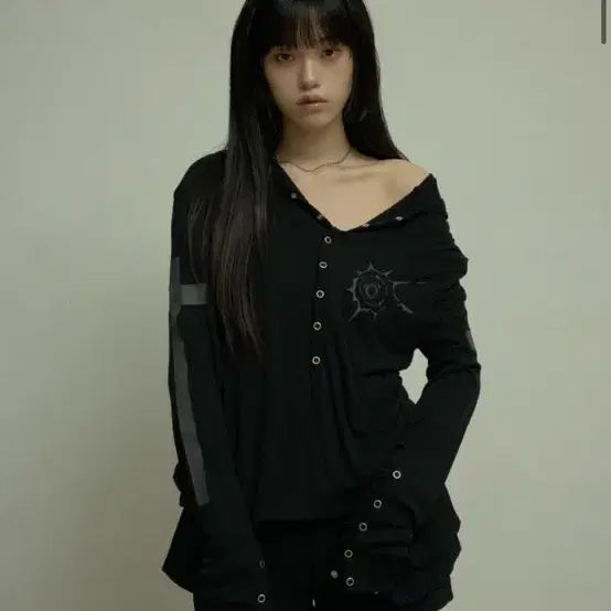 [BUNJANG] Lan Archive Layered Long Sleeve Hoodie / 빈티지 후드 레이어드 롱슬리브 랜아카이브 lan archive