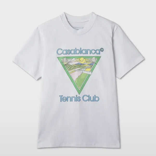 [BUNJANG] Casablanca Tennis Club Short Sleeve T-Shirt White XL / 카사블랑카 테니스 클럽 반팔 티셔츠 화이트 xl