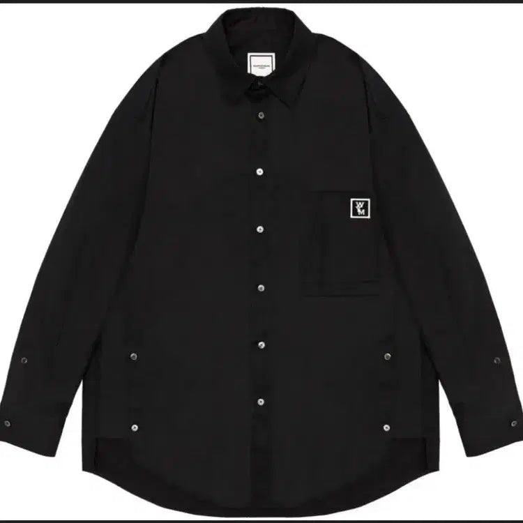 [BUNJANG] Wooyoungmi Black Back Logo Shirt / 우영미 셔츠 블랙[우영미 백로고 셔츠(W201SH13814B)]