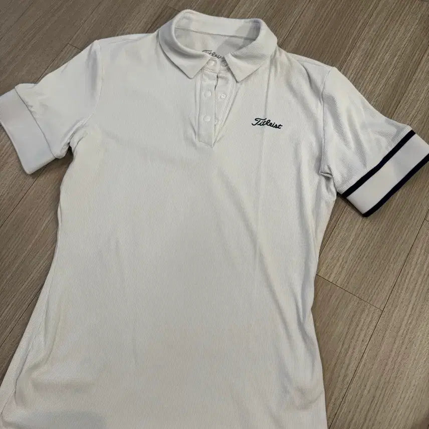 [BUNJANG] Titleist Women's Short Sleeve Polo Shirt White / 타이틀리스트 반팔 카라티 화이트