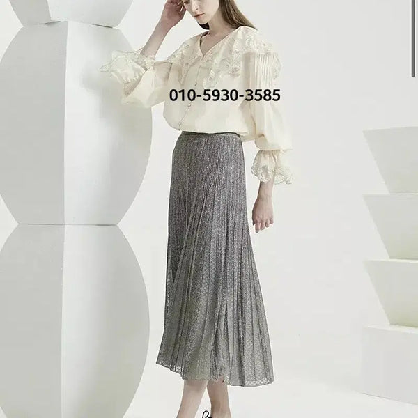 [BUNJANG] TIME Cream Silk Blouse / 타임 완판 블라우스 새상품