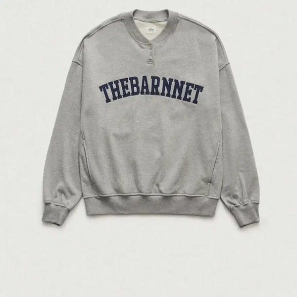 [BUNJANG] TheBarnet Rovey Henryneck Sweatshirt Grey / 더바넷,Rovey Henryneck Sweat Shirt Grey