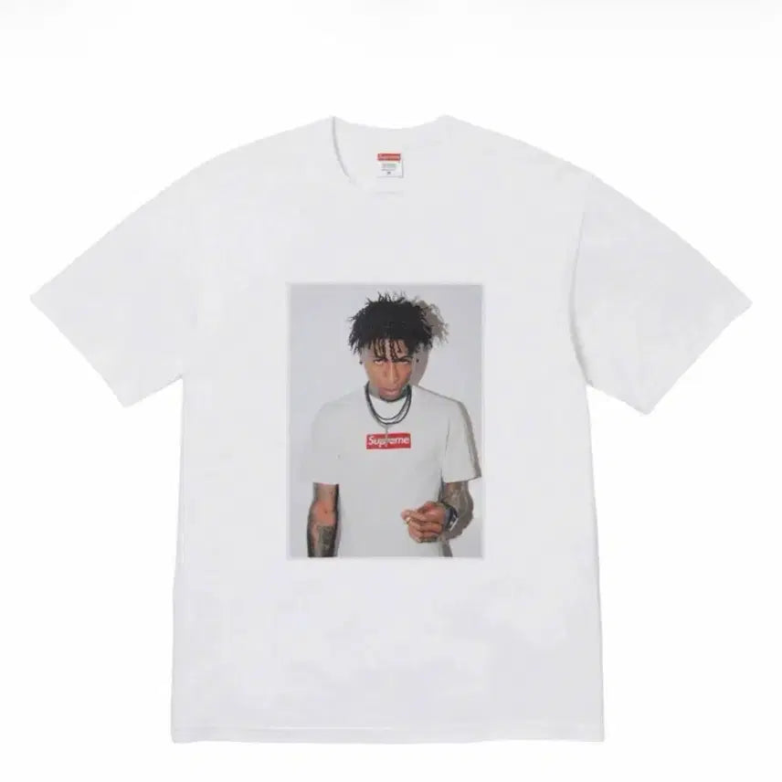 [BUNJANG] Supreme Short Sleeve T-Shirt White / 슈프림 반팔 티셔츠 화이트