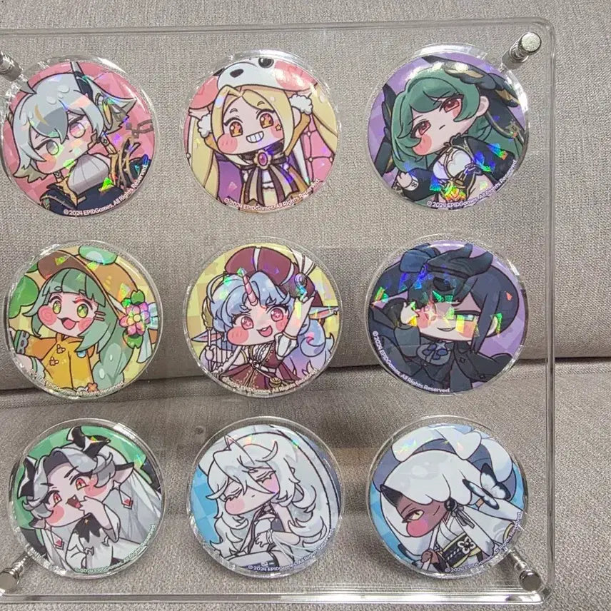 [BUNJANG] Trickster 1st Anniversary Can Badge Set (9 Types) / 트릭컬 1주년 캔뱃지 9종 일괄
