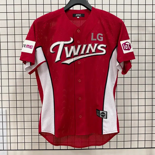 [BUNJANG] LG Twins Lee Dong-hyun Summer Christmas Marked Baseball Jersey (Size L) / <L> LG 트윈스 썸머 크리스마스 이동현 마킹 유니폼